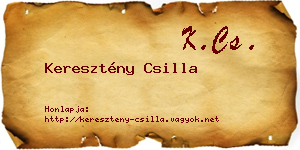 Keresztény Csilla névjegykártya